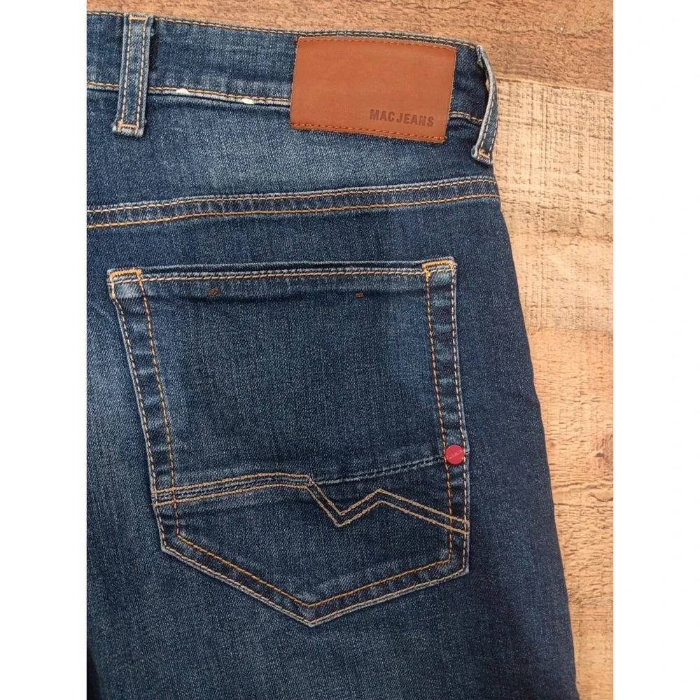 Mac Jeans Candiani Made in Italy Arne Pipe Selvedge Sz 33 (2789)